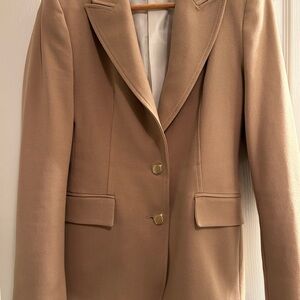 Zara Classic and Elegant Tan Women's Blazer